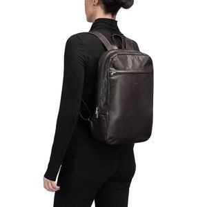 m0851 Leather Organizer Backpack